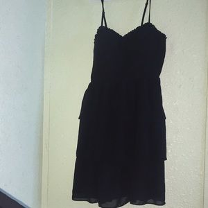 black mini dress